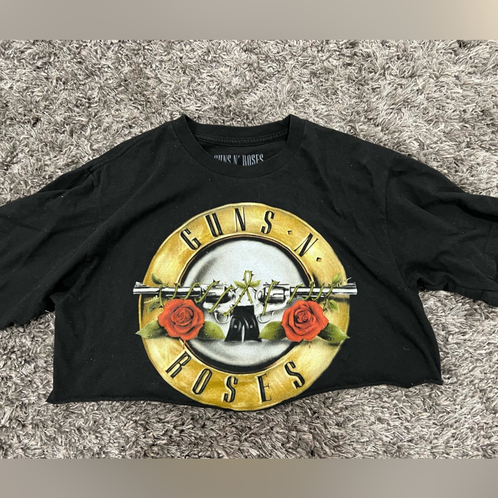 Guns N Roses Cropped Shirt